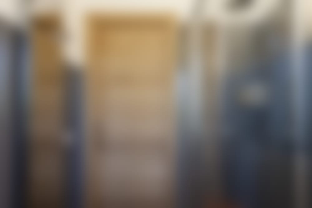 The shower room next to the second bedroom.